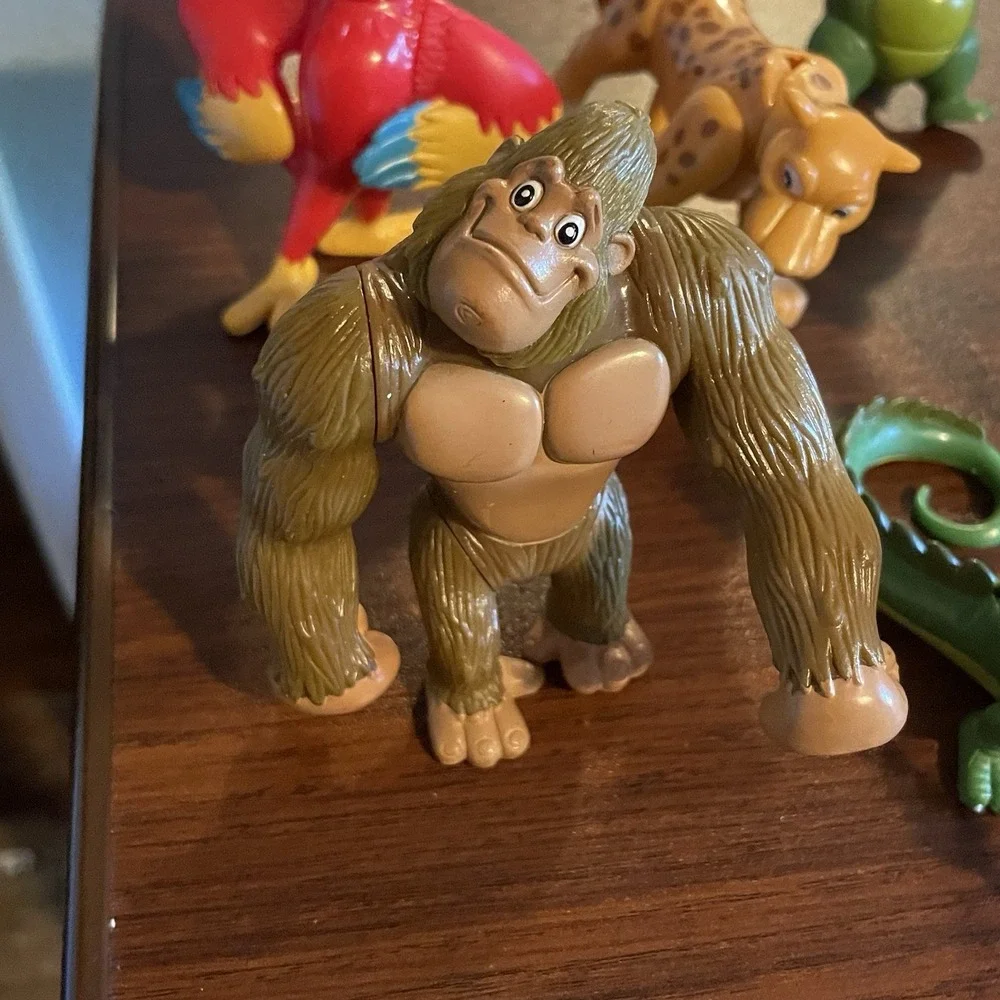 Rainforest Cafe Animals Lot of 6 Posable Action Figures RFC Vintage Loose Figure
